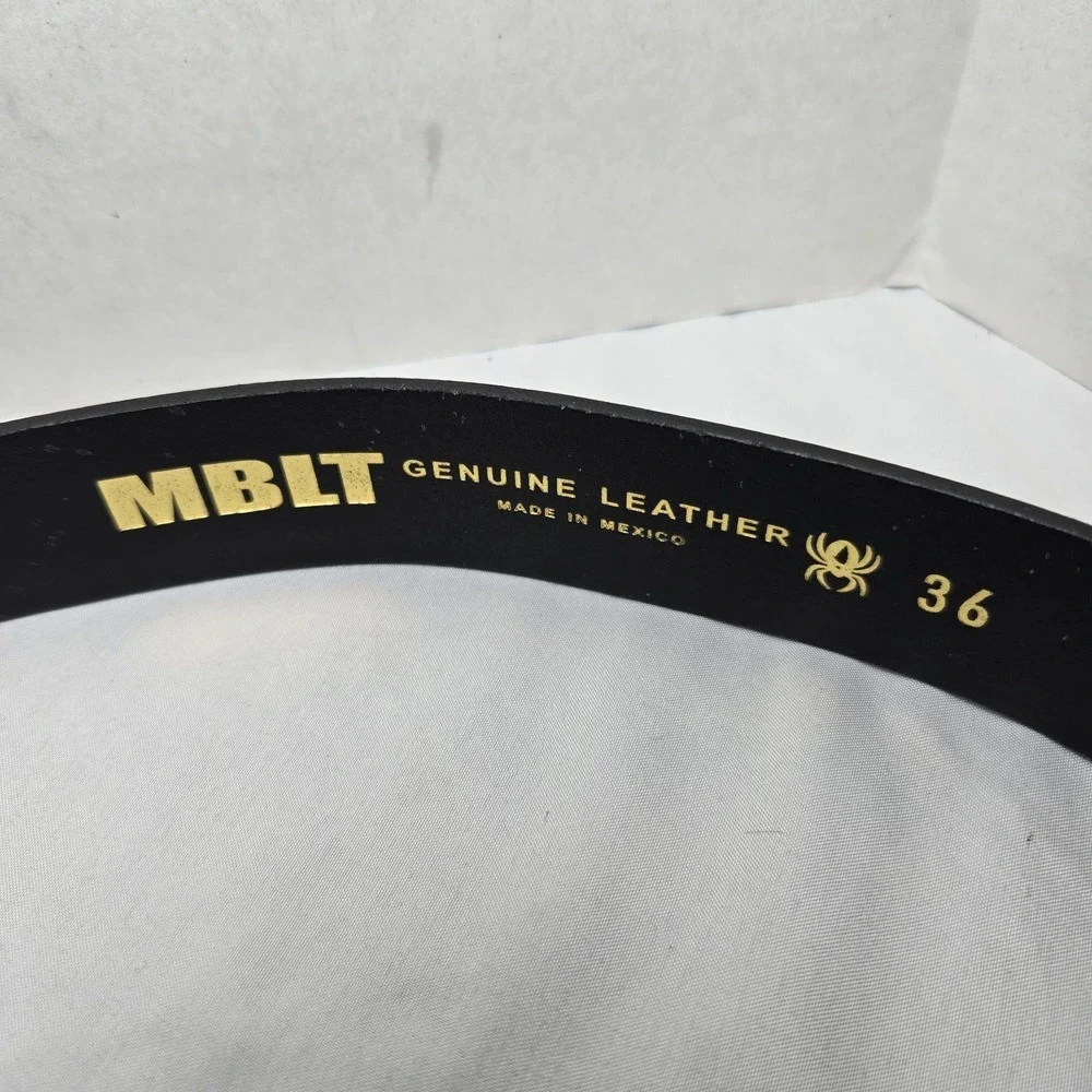 Redback Genuine Leather Black Scratchless PPE Mechanics Belt MBLT 36 Utility